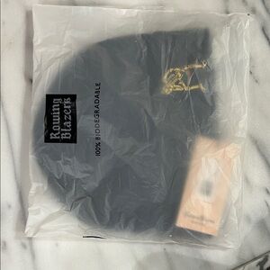 Rowing Blazers Black Hat with Gold Detail